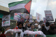 Protest Against Israeli In Dhaka