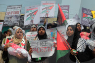 Protest Against Israeli In Dhaka