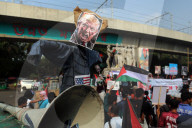 Protest Against Israeli In Dhaka