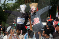 Protest Against Israeli In Dhaka