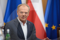 Polish Prime Minister Donald Tusk Meets With Automotive Representatives For Talks.