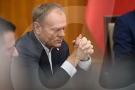 Polish Prime Minister Donald Tusk Meets With Automotive Representatives For Talks.