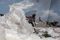Workers Drying Polythene