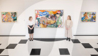 David Salle: Some Versions of Pastoral exhibition at Thaddaeus Ropac gallery, London, UK.