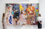 David Salle: Some Versions of Pastoral exhibition at Thaddaeus Ropac gallery, London, UK.