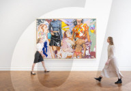 David Salle: Some Versions of Pastoral exhibition at Thaddaeus Ropac gallery, London, UK.
