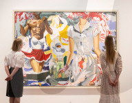 David Salle: Some Versions of Pastoral exhibition at Thaddaeus Ropac gallery, London, UK.