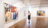 David Salle: Some Versions of Pastoral exhibition at Thaddaeus Ropac gallery, London, UK.