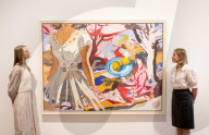 David Salle: Some Versions of Pastoral exhibition at Thaddaeus Ropac gallery, London, UK.