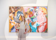 David Salle: Some Versions of Pastoral exhibition at Thaddaeus Ropac gallery, London, UK.