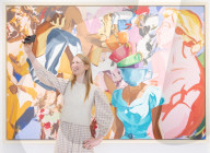 David Salle: Some Versions of Pastoral exhibition at Thaddaeus Ropac gallery, London, UK.
