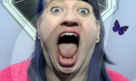 Woman with widest mouth gape