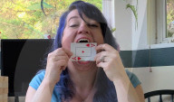 Woman with widest mouth gape