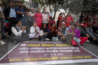 Teachers' In Nepal Continue Their Marathon Protest Demanding Legislative Amendments