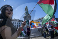 Anti-NATO Protest in Brussels During NATO Ministerial Week