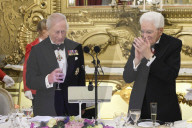 King Charles and Queen Camilla at Rome State banquet