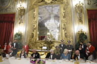 King Charles and Queen Camilla at Rome State banquet