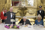King Charles and Queen Camilla at Rome State banquet