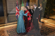King Charles and Queen Camilla at Rome State banquet