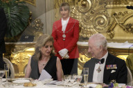 King Charles and Queen Camilla at Rome State banquet