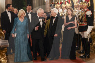 King Charles and Queen Camilla at Rome State banquet