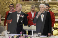 King Charles and Queen Camilla at Rome State banquet