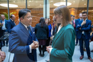 Rachel Reeves UK Chancellor of the Exchequer and the Finance Minister of India meet at the 13th India - UK Economic and Financial Dialogue