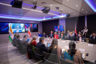 Rachel Reeves UK Chancellor of the Exchequer and the Finance Minister of India meet at the 13th India - UK Economic and Financial Dialogue