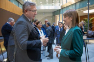 Rachel Reeves UK Chancellor of the Exchequer and the Finance Minister of India meet at the 13th India - UK Economic and Financial Dialogue