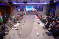 Rachel Reeves UK Chancellor of the Exchequer and the Finance Minister of India meet at the 13th India - UK Economic and Financial Dialogue