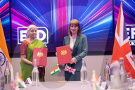 Rachel Reeves UK Chancellor of the Exchequer and the Finance Minister of India meet at the 13th India - UK Economic and Financial Dialogue