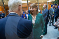Rachel Reeves UK Chancellor of the Exchequer and the Finance Minister of India meet at the 13th India - UK Economic and Financial Dialogue