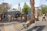 JDA Bulldozing Encroachment In Jaipur 