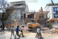 JDA Bulldozing Encroachment In Jaipur 