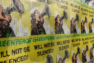 Protest Art In Support Of Greenpeace