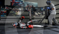 Robot boxers slug it out in the ring