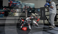 Robot boxers slug it out in the ring