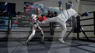 Robot boxers slug it out in the ring