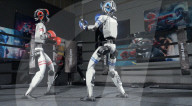 Robot boxers slug it out in the ring
