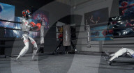 Robot boxers slug it out in the ring
