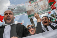Tunisian Lawyers Protest Israeli War On Gaza In Tunis