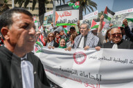 Tunisian Lawyers Protest Israeli War On Gaza In Tunis