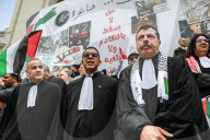 Tunisian Lawyers Protest Israeli War On Gaza In Tunis