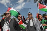 Tunisian Lawyers Protest Israeli War On Gaza In Tunis
