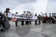 "Portraits March" During The 15th Anniversary Of The Presidential Plane Crash In Smolensk.