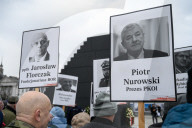 "Portraits March" During The 15th Anniversary Of The Presidential Plane Crash In Smolensk.