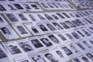 Families And Members Of Collectives Of Missing Persons Staging A Symbolic Protest Outside Of The Senate
