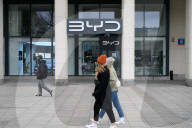 Chinese Carmaker BYD Shop In Warsaw.