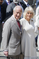 King Of The United Kingdom Charles III And Queen Camilla Arrive At Piazza San Francesco During The State Visit To The Republic Of Italy In Ravenna