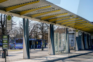 Bus And Subway Station Fuerstenried West In Munich